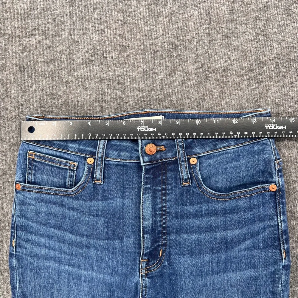 Madewell Curvy High-Rise Skinny Jeans Blue Tencel Blend Size 26 Ankle Boho Chic